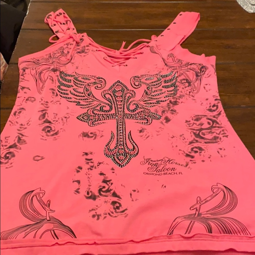 Pink Iron horse saloon top-New